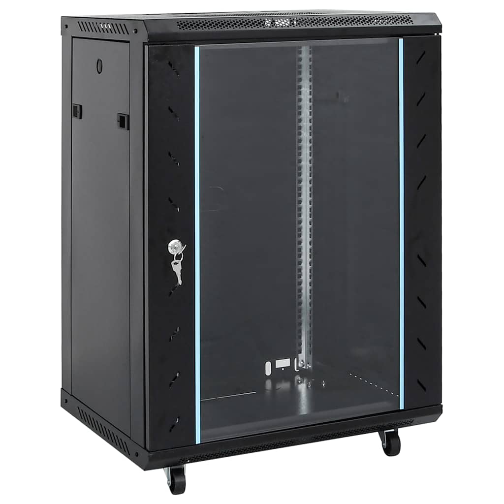15U nettverksskap med svingbare føtter 19" IP20 60x45x86 cm