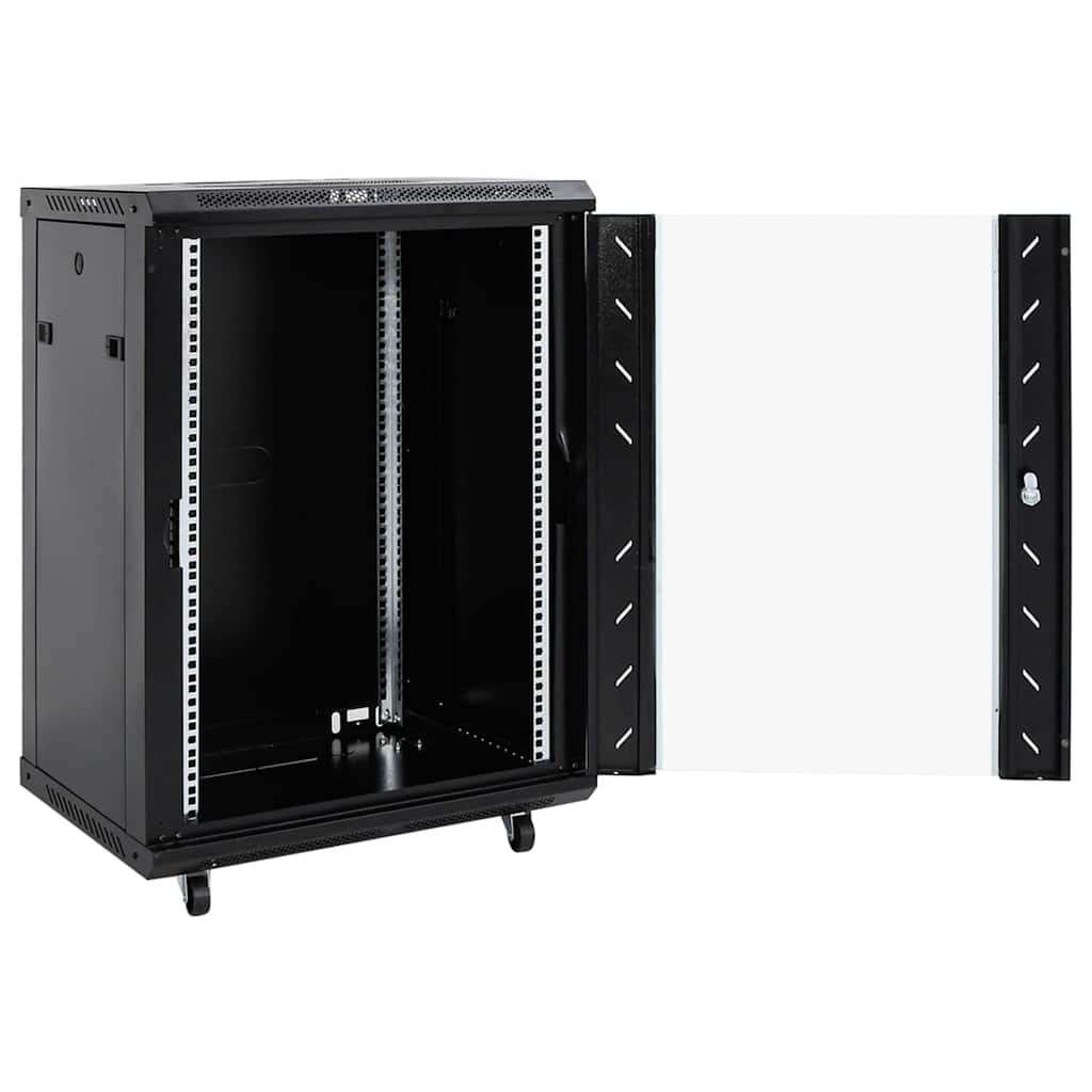 15U nettverksskap med svingbare føtter 19" IP20 60x45x86 cm