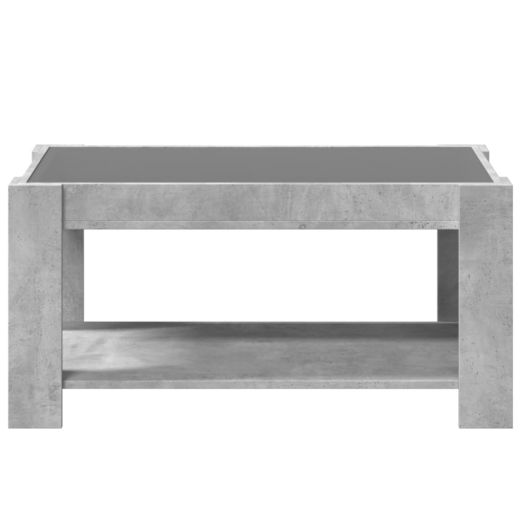 Salongbord betonggrå 93x53x45 cm konstruert tre