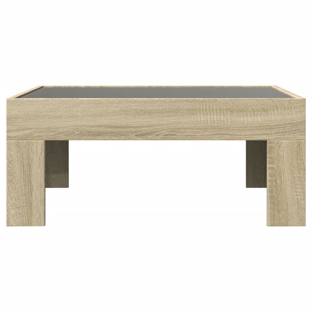 Salongbord med Infinity LED sonoma eik 70x50x30 cm