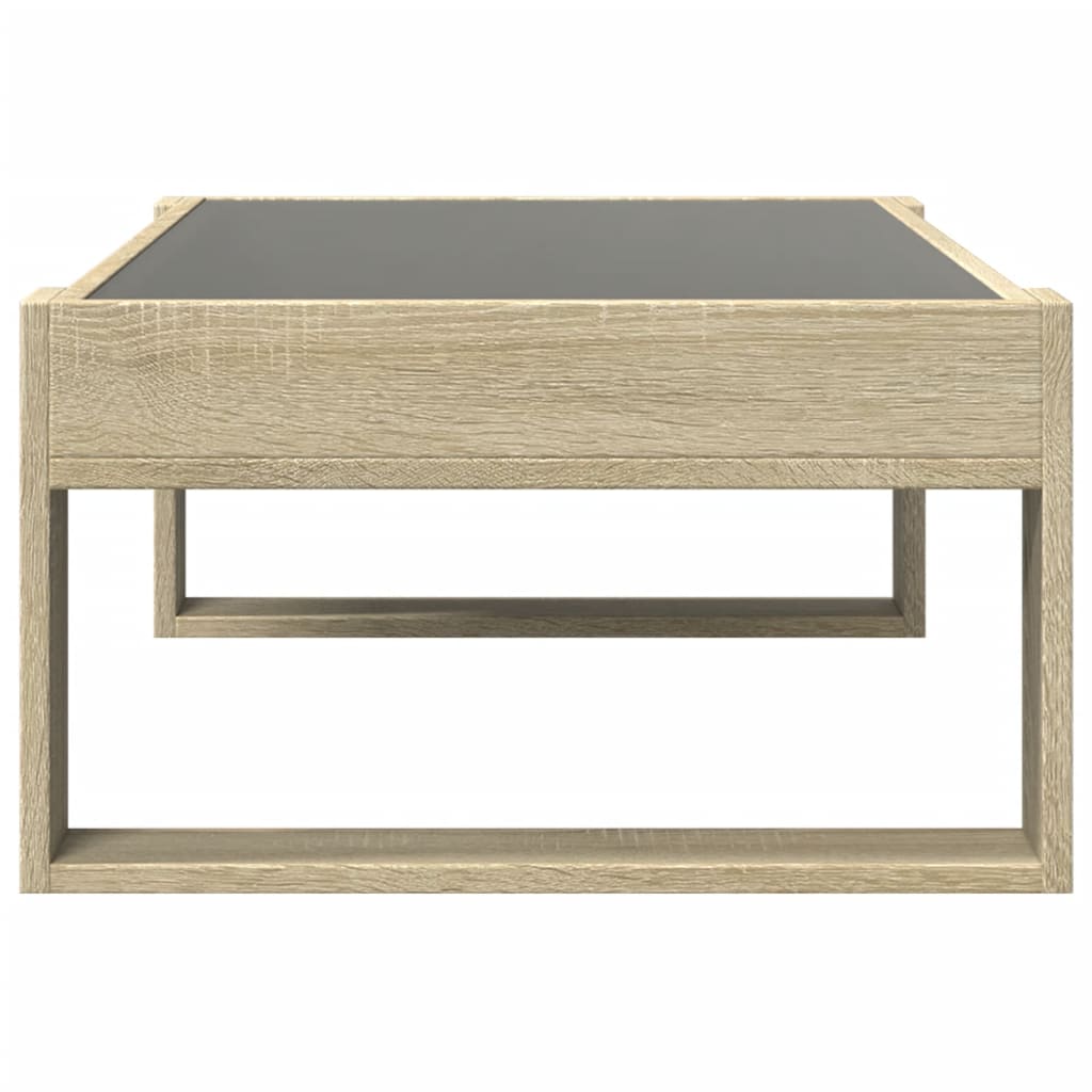 Salongbord med Infinity LED sonoma eik 90x53x30 cm