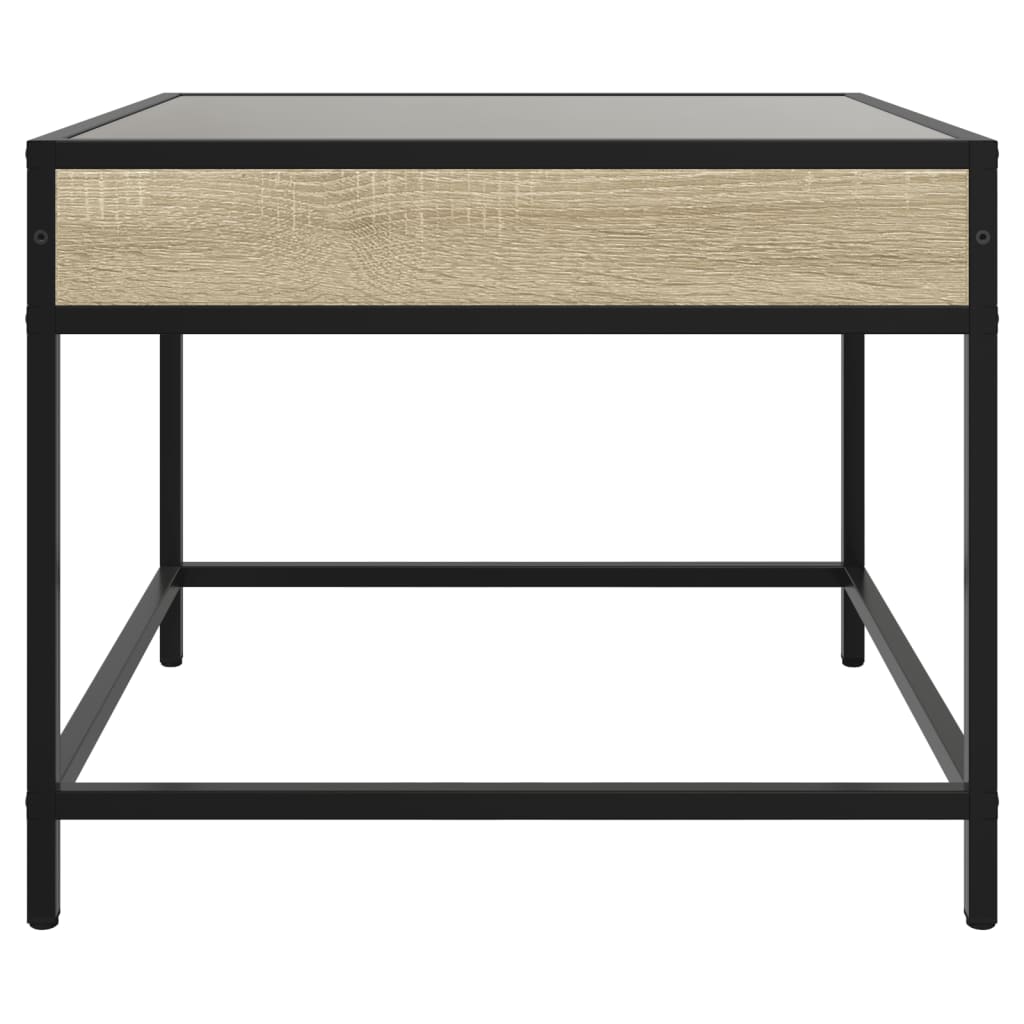 Salongbord med Infinity LED sonoma eik 70x50x41 cm