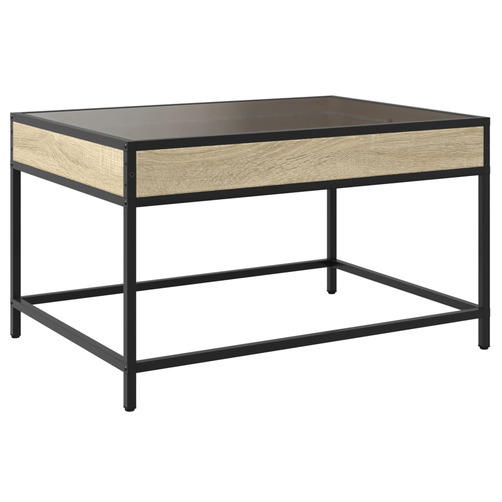 Salongbord med Infinity LED sonoma eik 70x50x41 cm