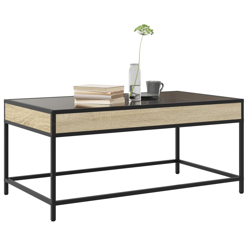 Salongbord med Infinity LED sonoma eik 90x50x41 cm