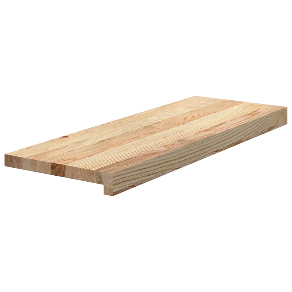 Trappetrinn 4 stk ubehandlet 70x25x2 cm heltre eik