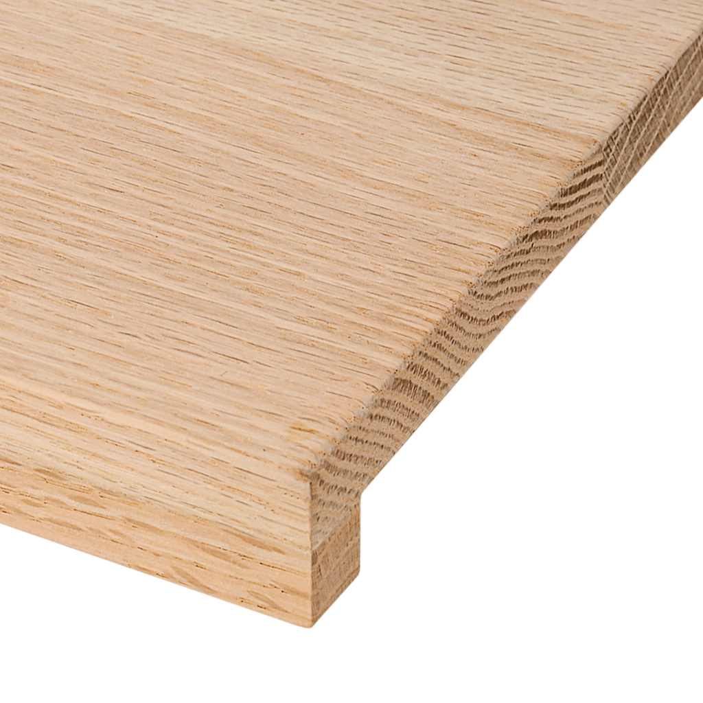 Trappetrinn 8 stk ubehandlet 110x30x2 cm heltre eik