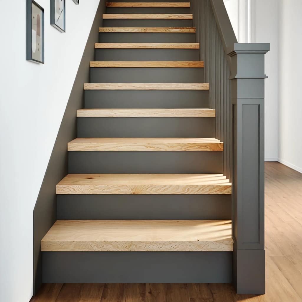 Trappetrinn 12 stk ubehandlet 70x30x2 cm heltre eik