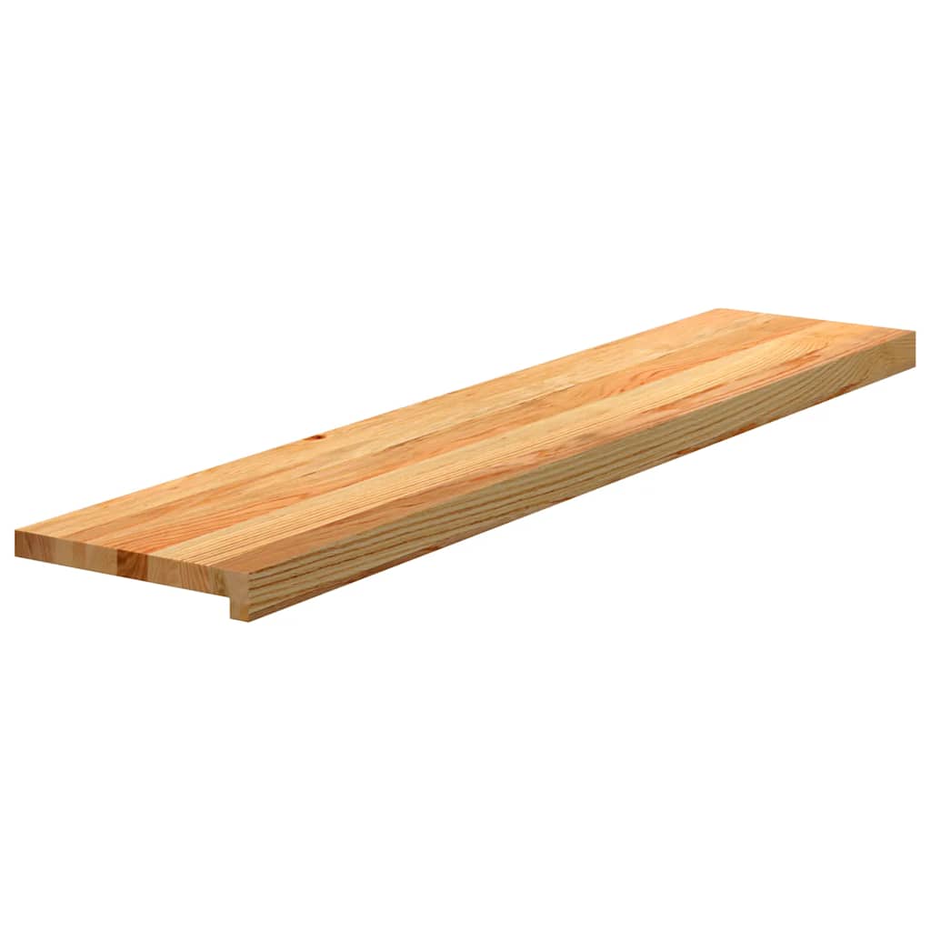 Trappetrinn 16 stk lysebrun 120x25x2 cm heltre eik