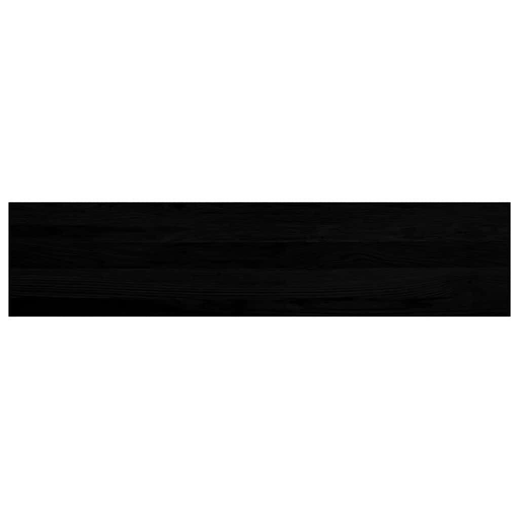 Trappetrinn 4 stk brunsvart 110x25x2 cm heltre eik