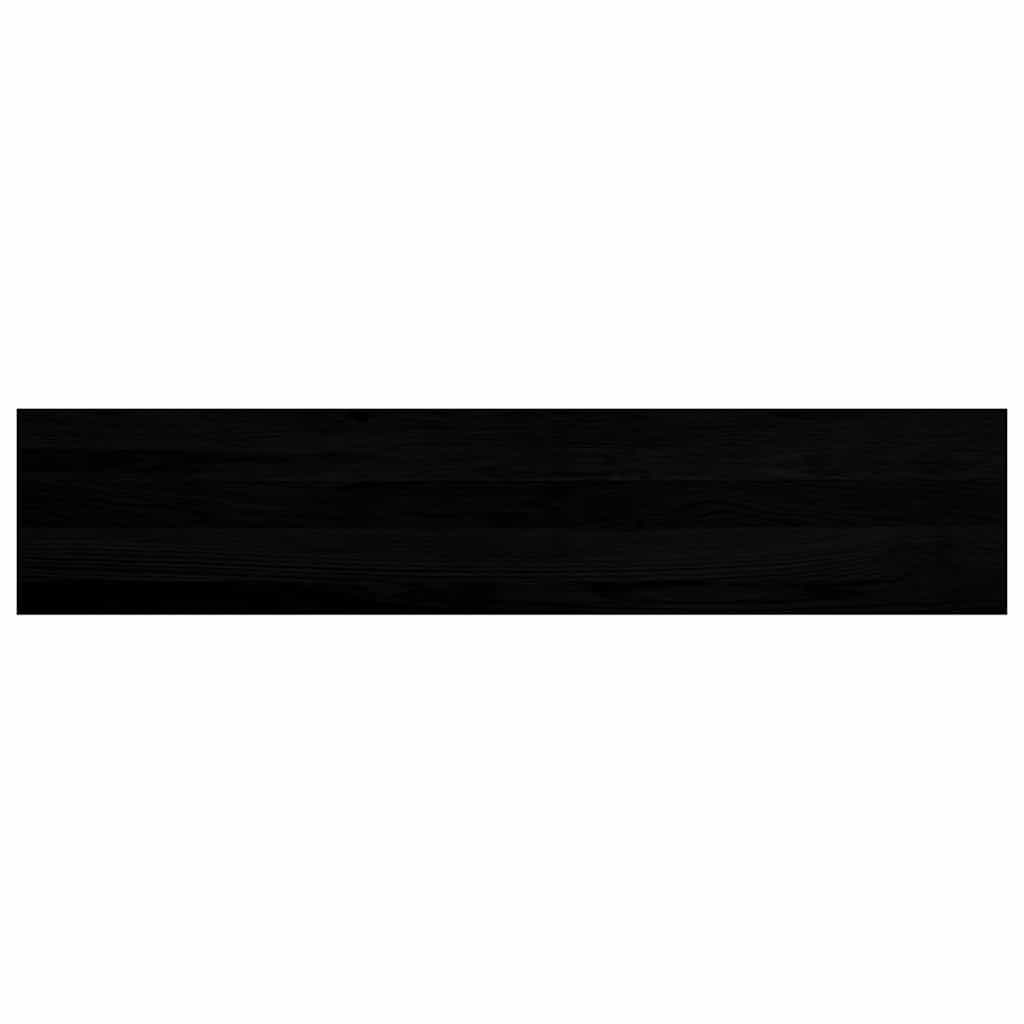 Trappetrinn 4 stk brunsvart 120x30x2 cm heltre eik