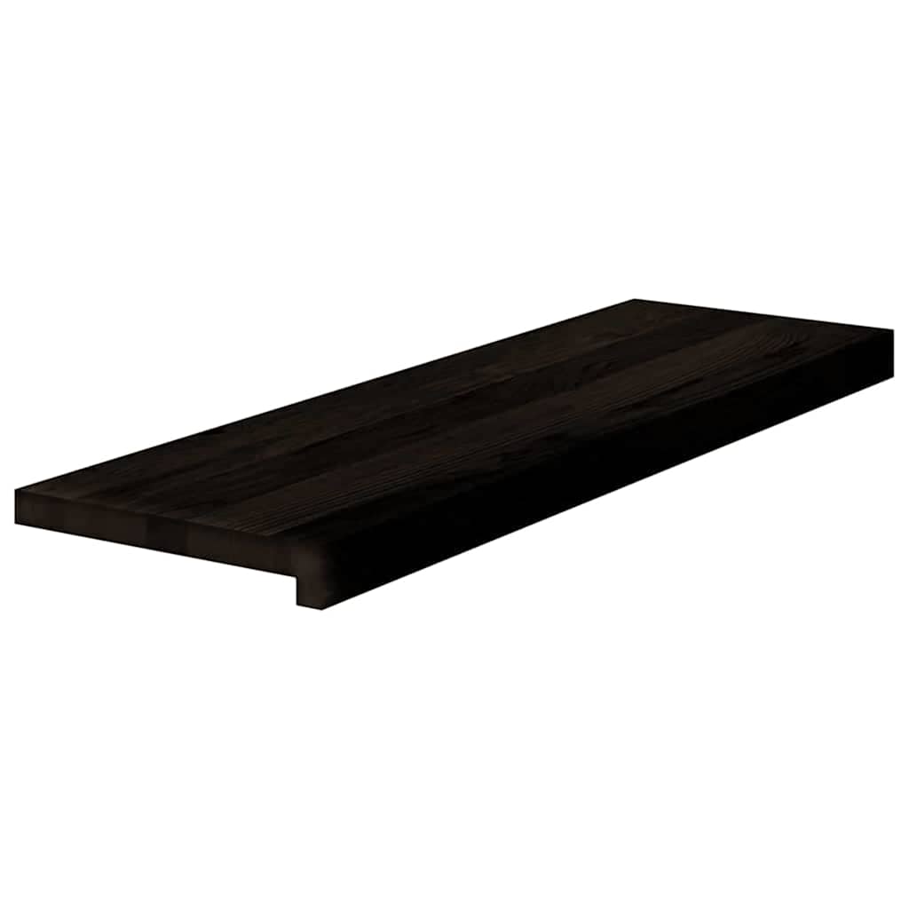 Trappetrinn 12 stk mørkebrun 80x30x2 cm heltre eik