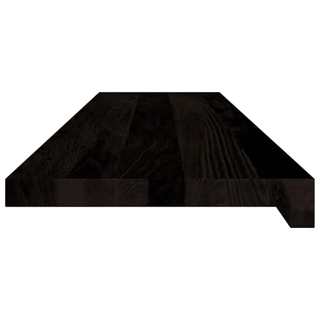 Trappetrinn 12 stk brunsvart 100x30x2 cm heltre eik
