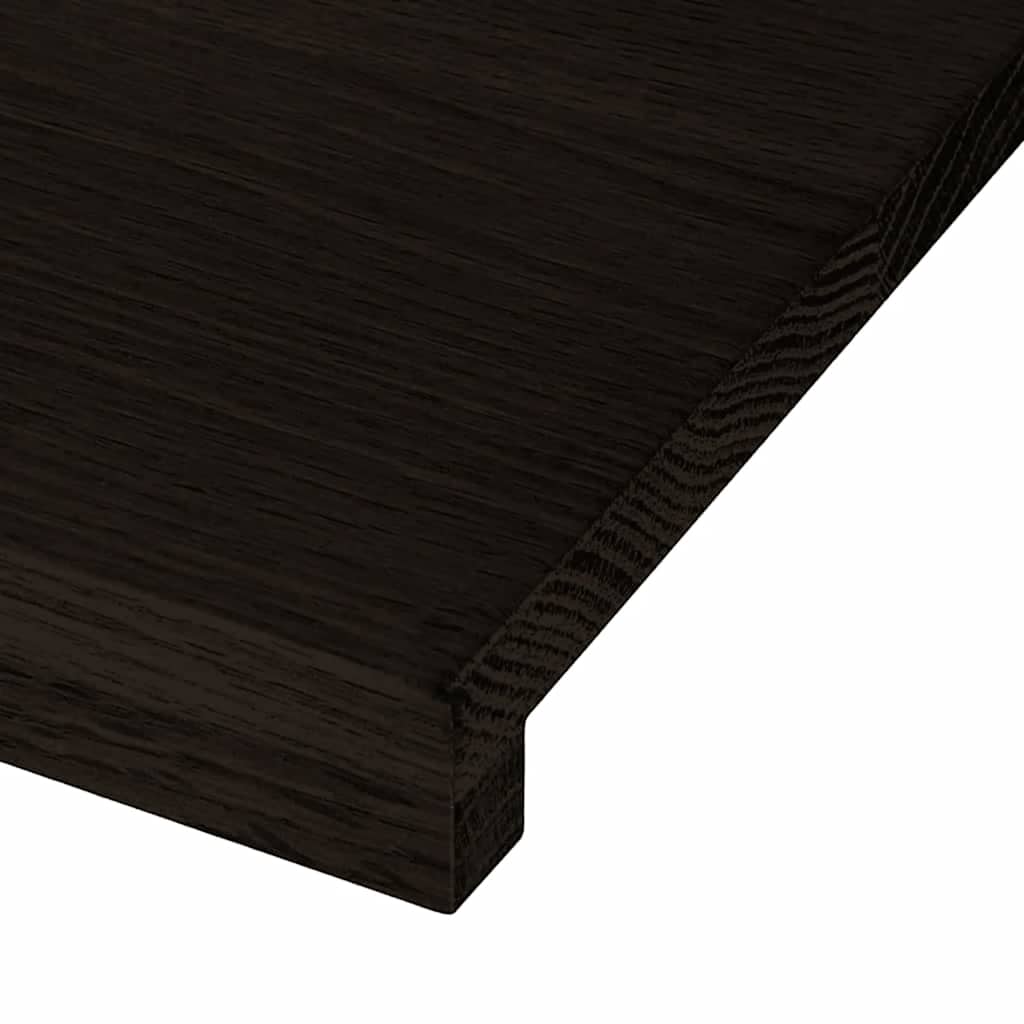 Trappetrinn 16 stk mørkebrun 80x30x2 cm heltre eik