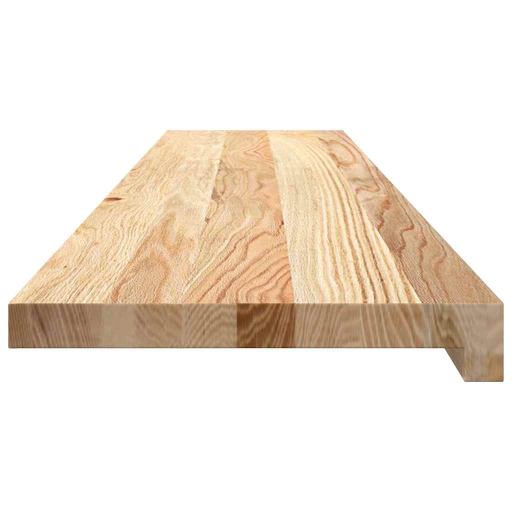 Trappetrinn 2 stk ubehandlet 120x25x2 cm heltre eik