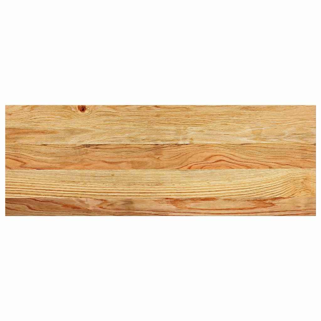Trappetrinn 2 stk lysebrun 70x30x2 cm heltre eik