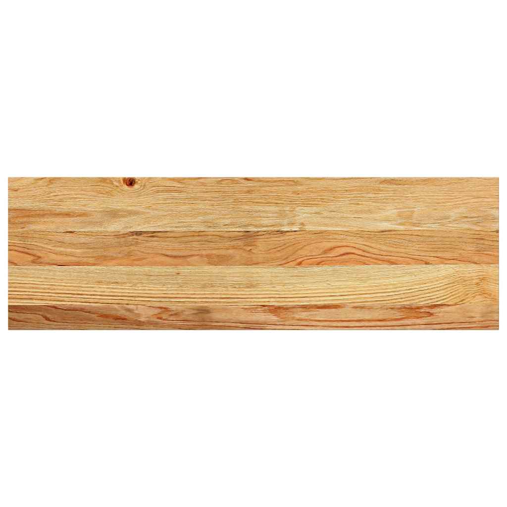 Trappetrinn 2 stk lysebrun 80x30x2 cm heltre eik