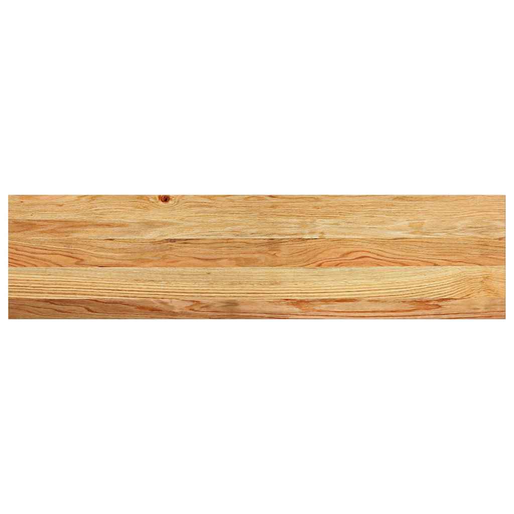 Trappetrinn 2 stk lysebrun 100x30x2 cm heltre eik