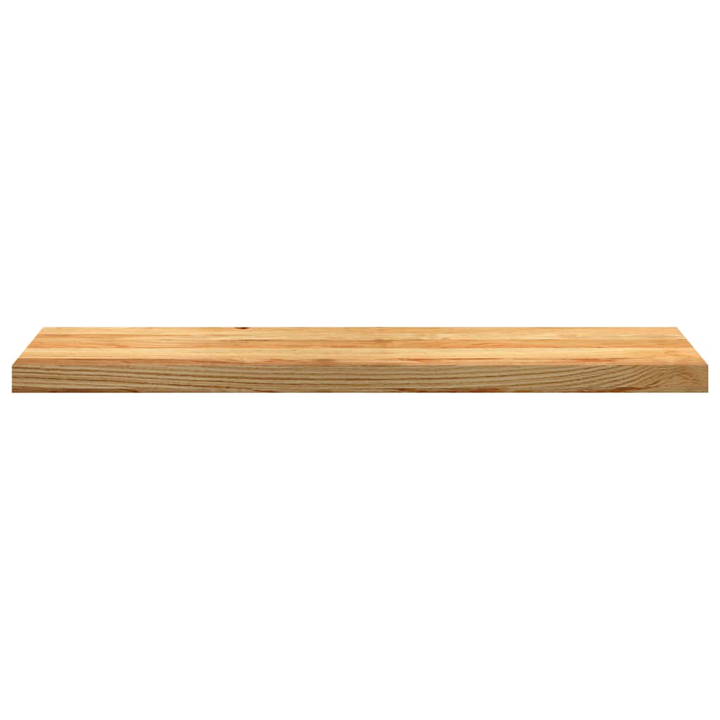 Trappetrinn 2 stk lysebrun 100x30x2 cm heltre eik