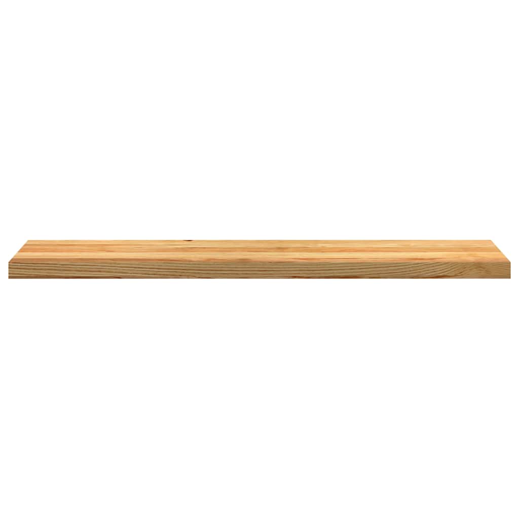 Trappetrinn 2 stk lysebrun 120x30x2 cm heltre eik