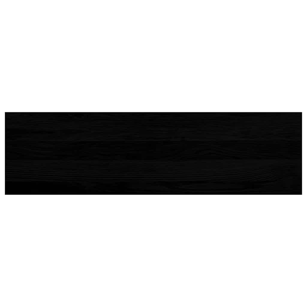 Trappetrinn 2 stk brunsvart 90x25x2 cm heltre eik