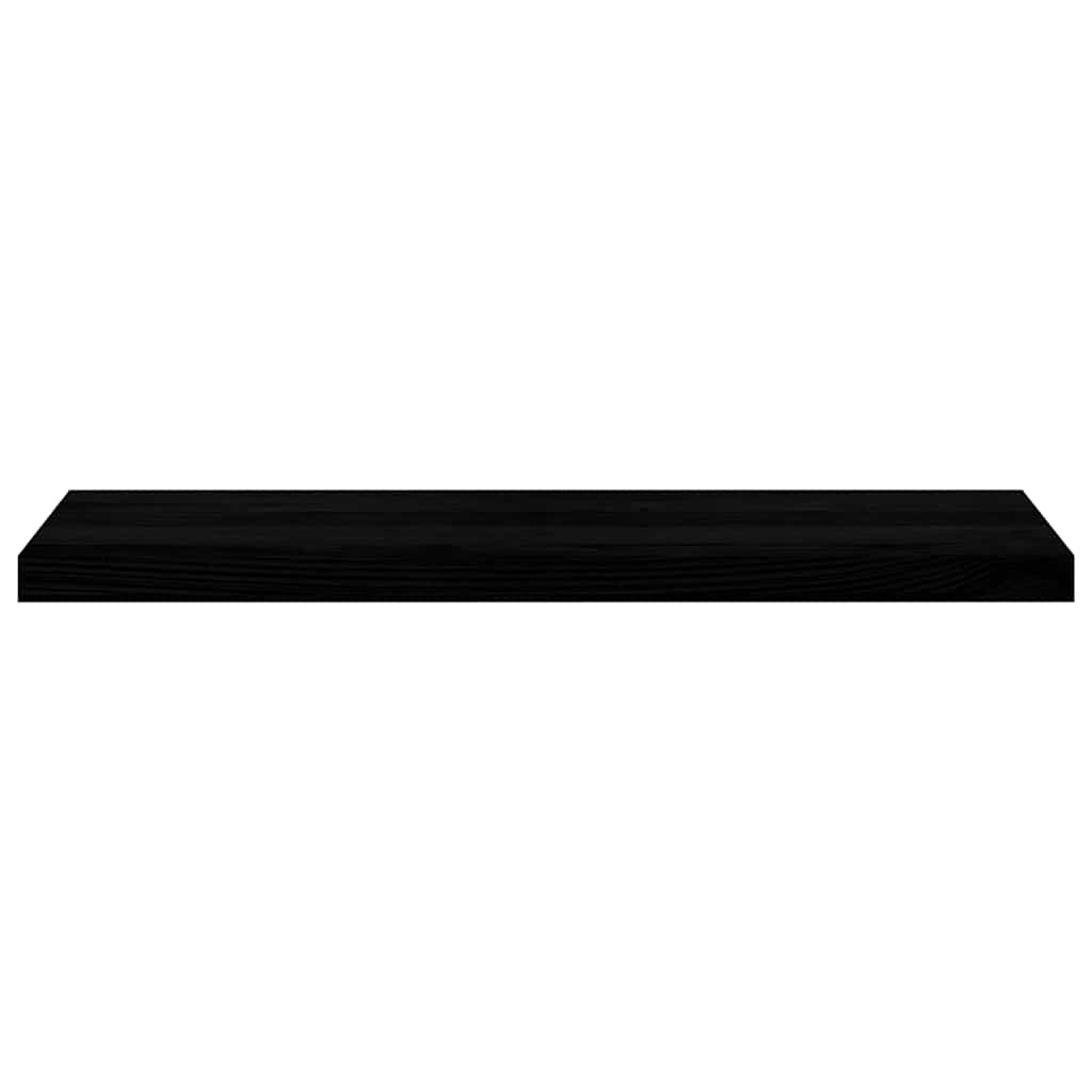 Trappetrinn 2 stk brunsvart 90x25x2 cm heltre eik