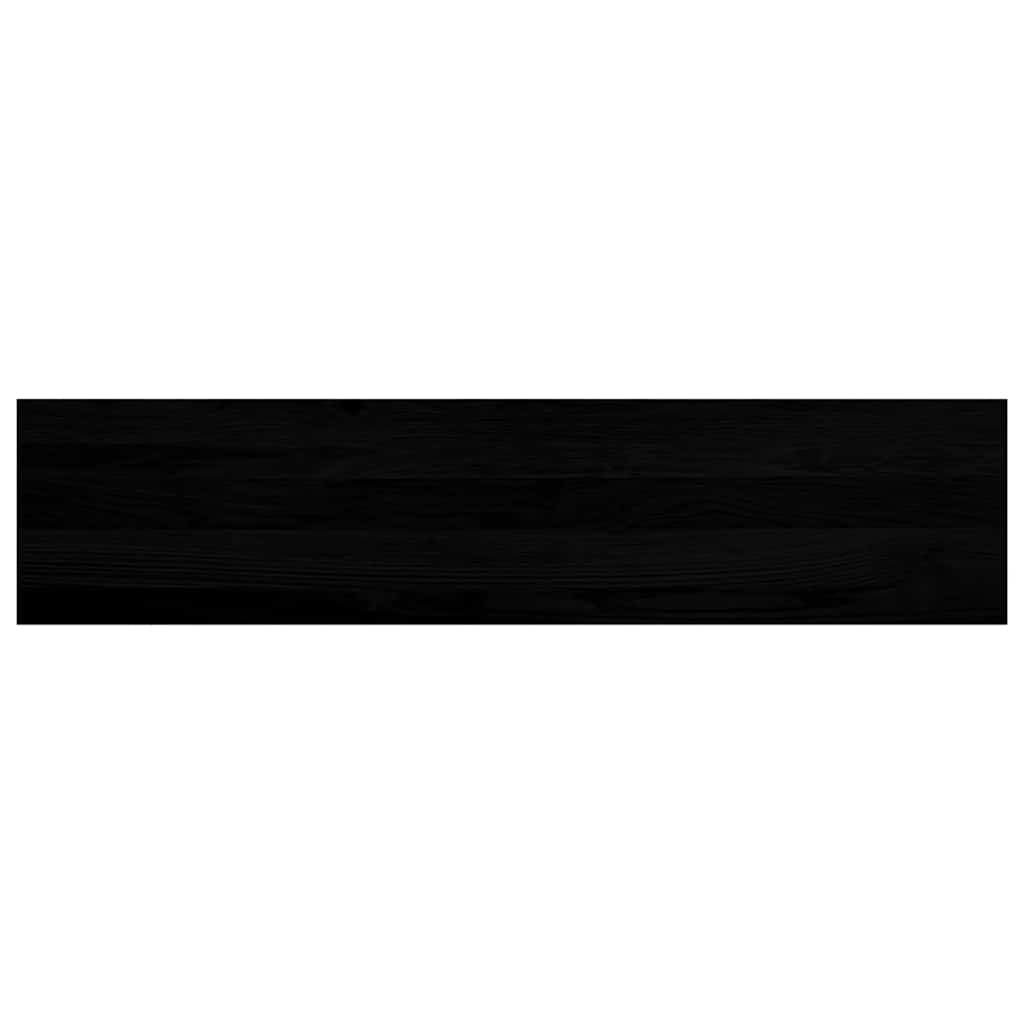 Trappetrinn 2 stk brunsvart 110x25x2 cm heltre eik