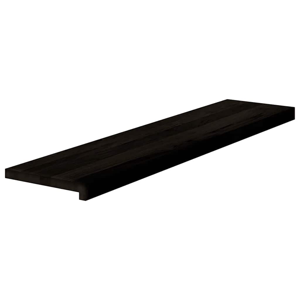 Trappetrinn 2 stk mørkebrun 110x30x2 cm heltre eik vidaXL