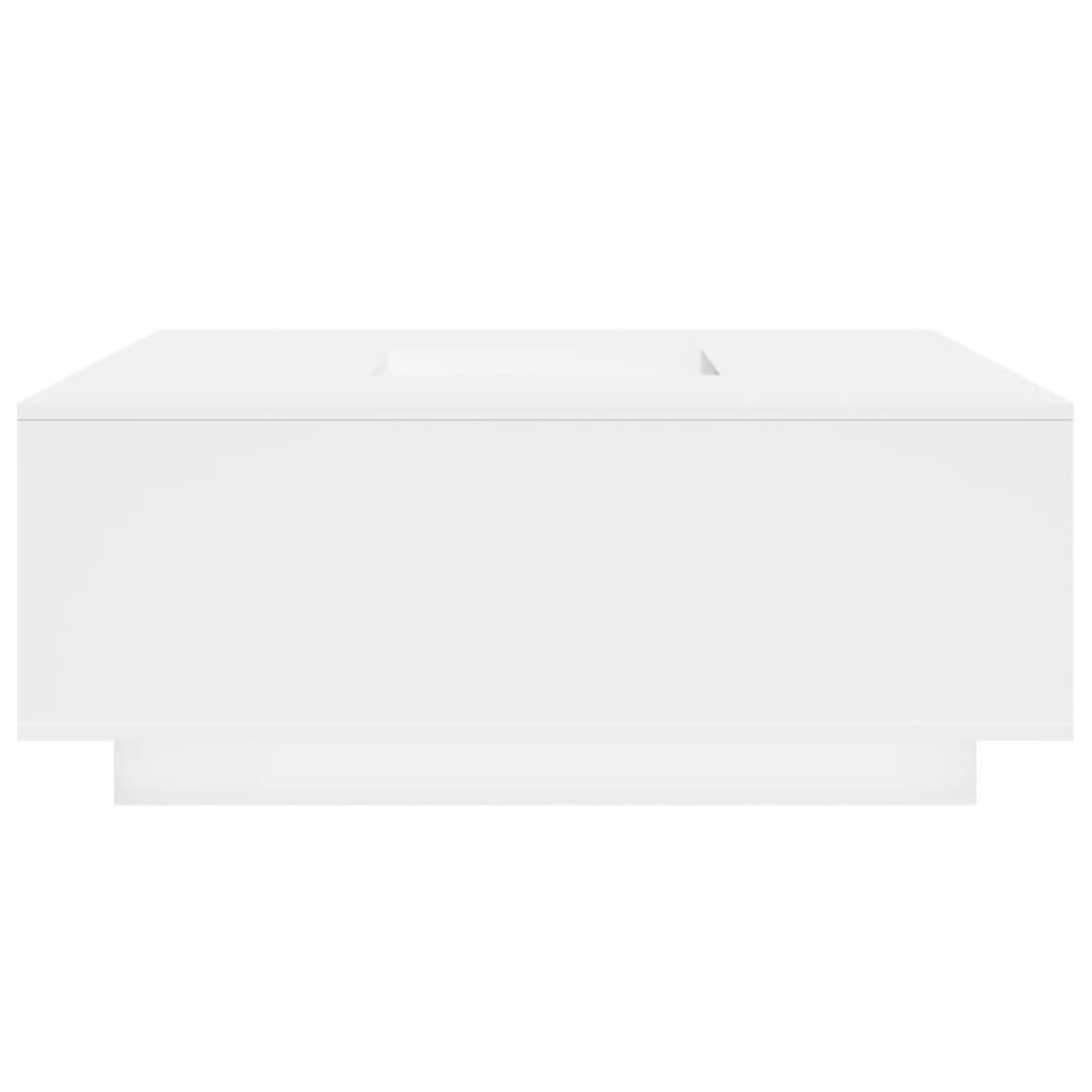 Salongbord hvit 100x100x40 cm konstruert tre