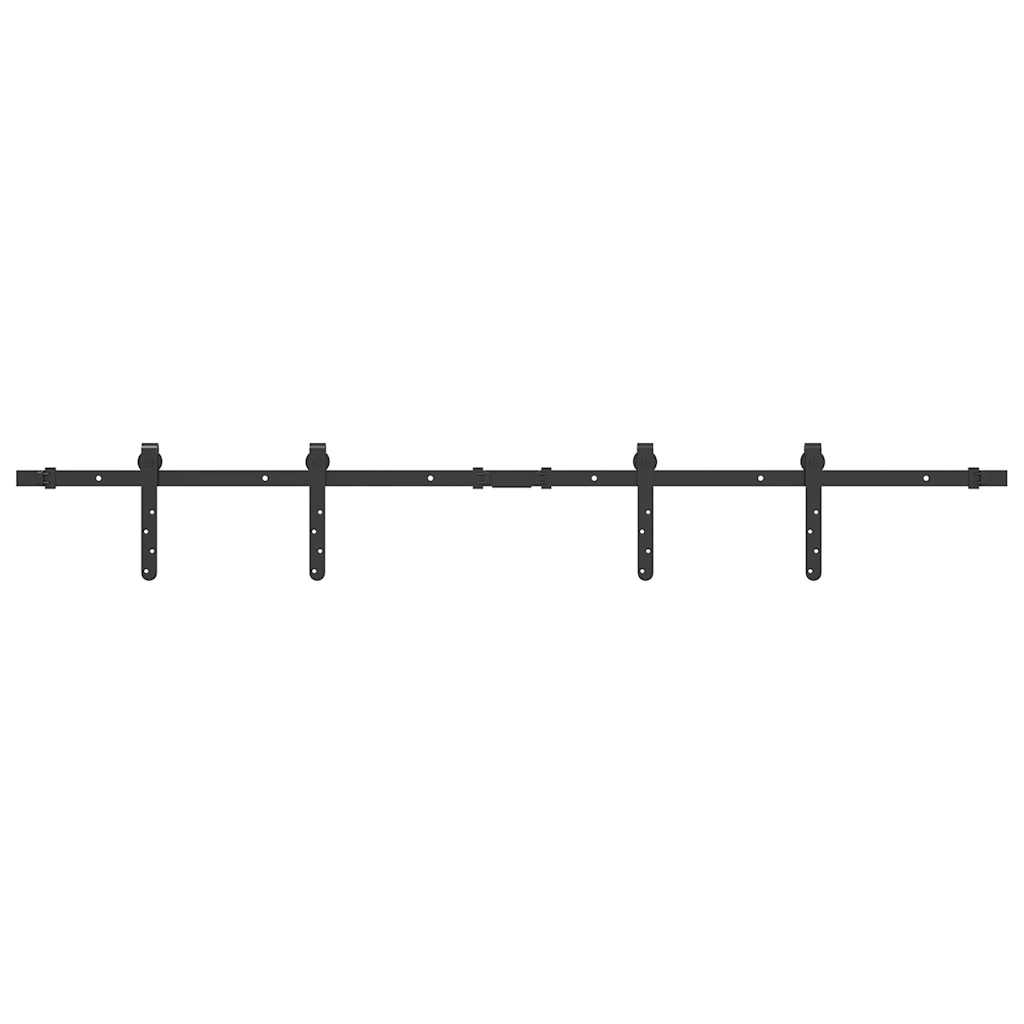 Skyvedørsett for skap 152 cm karbonstål