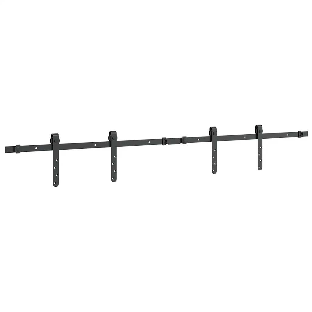 Skyvedørsett for skap 152 cm karbonstål