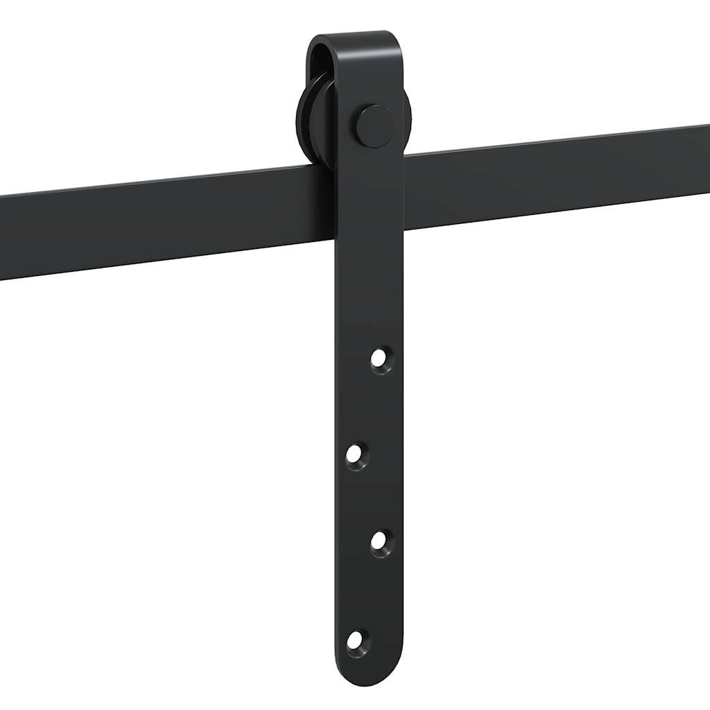 Skyvedørsett for skap 183 cm karbonstål
