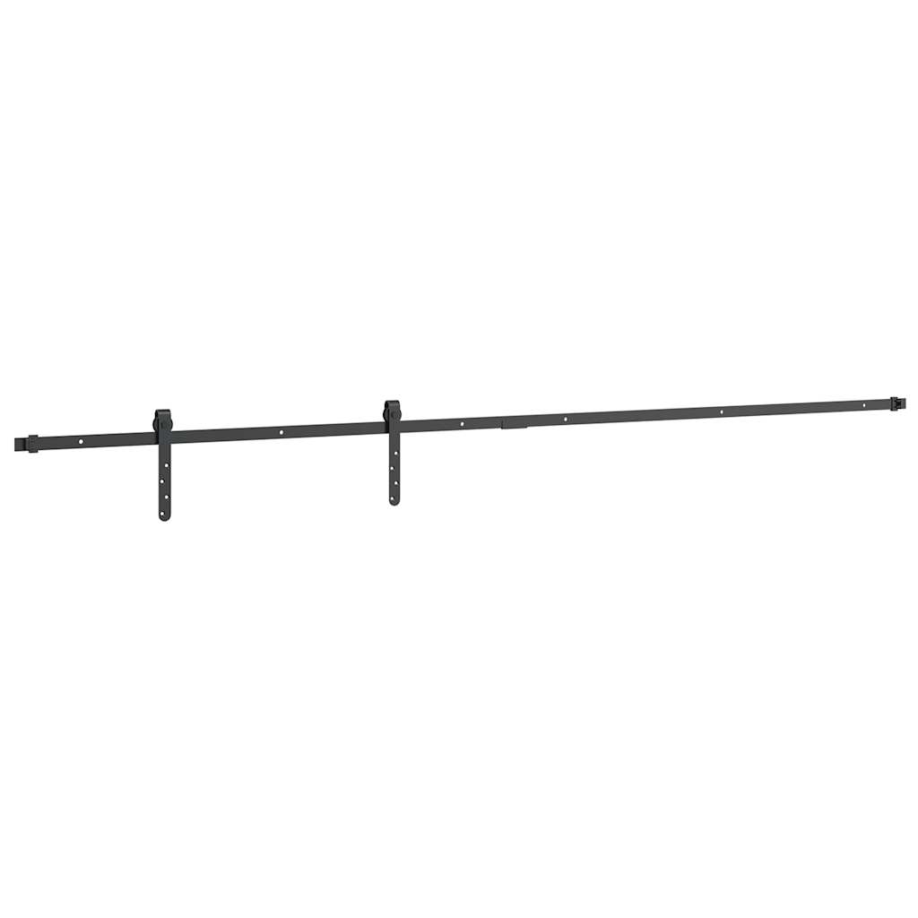 Skyvedørsett for skap 213 cm karbonstål