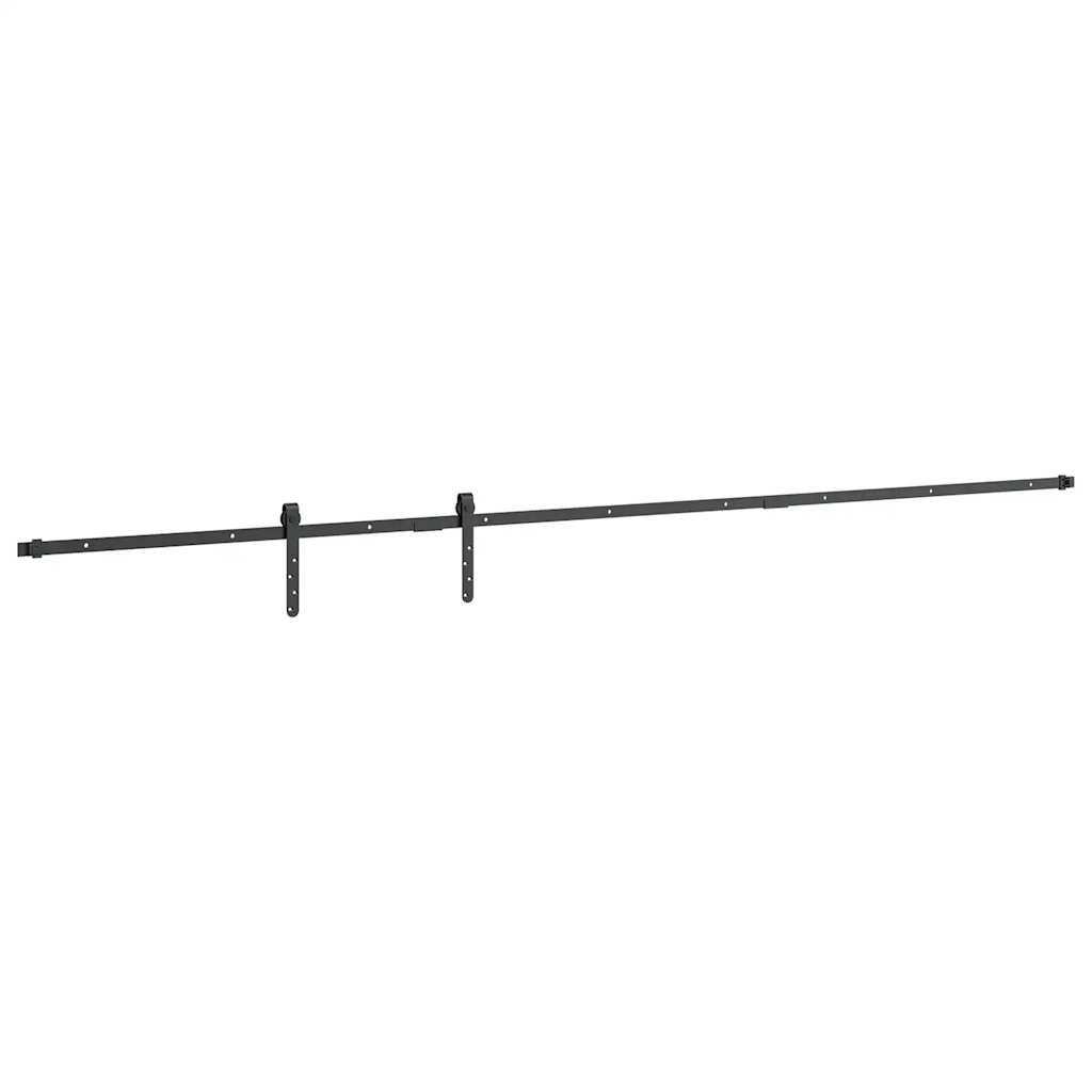 Skyvedørsett for skap 244 cm karbonstål