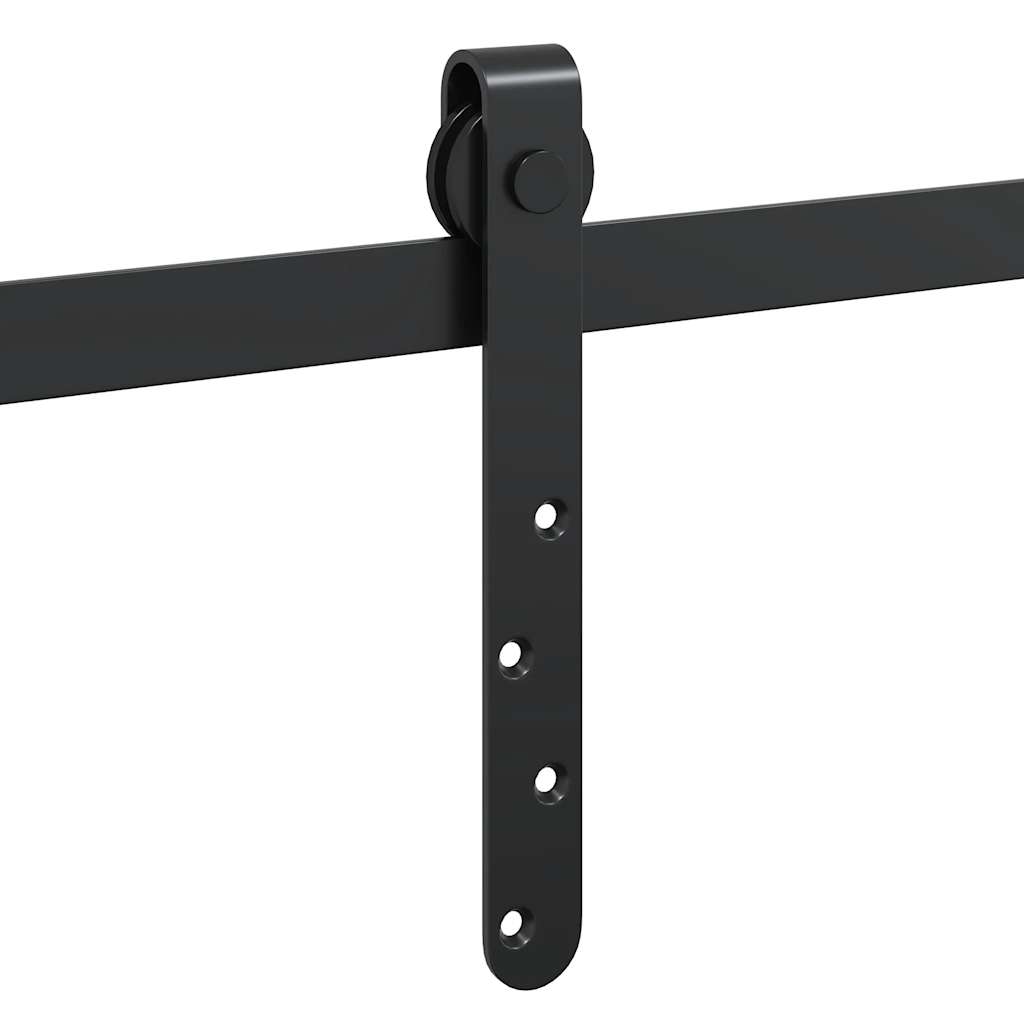 Skyvedørsett for skap 244 cm karbonstål