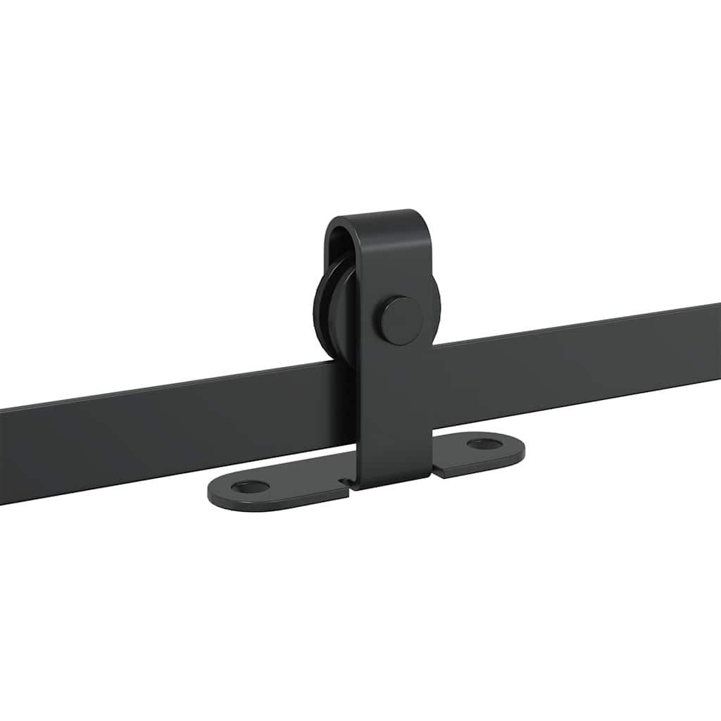Skyvedørsett for skap 122 cm karbonstål