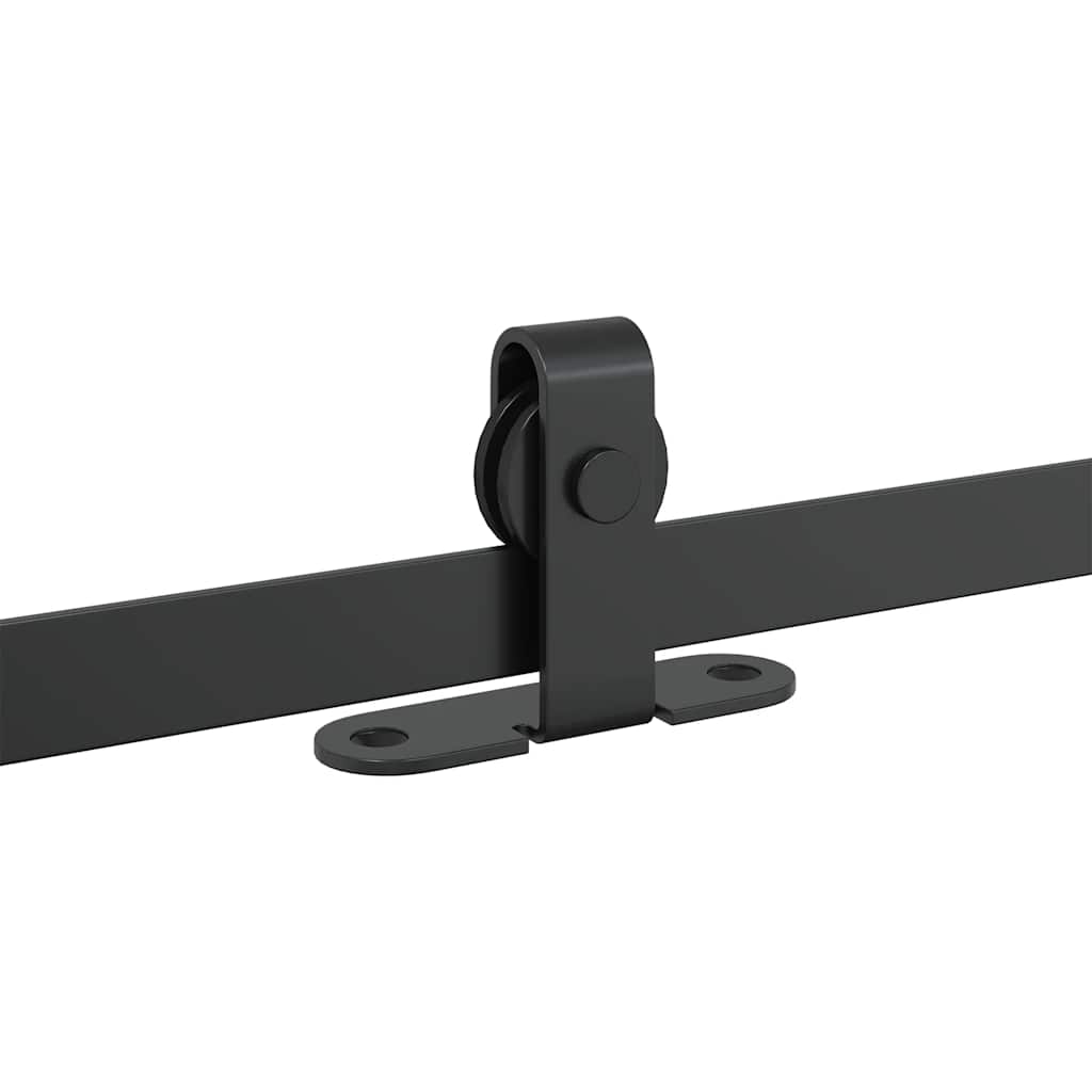 Skyvedørsett for skap 213 cm karbonstål