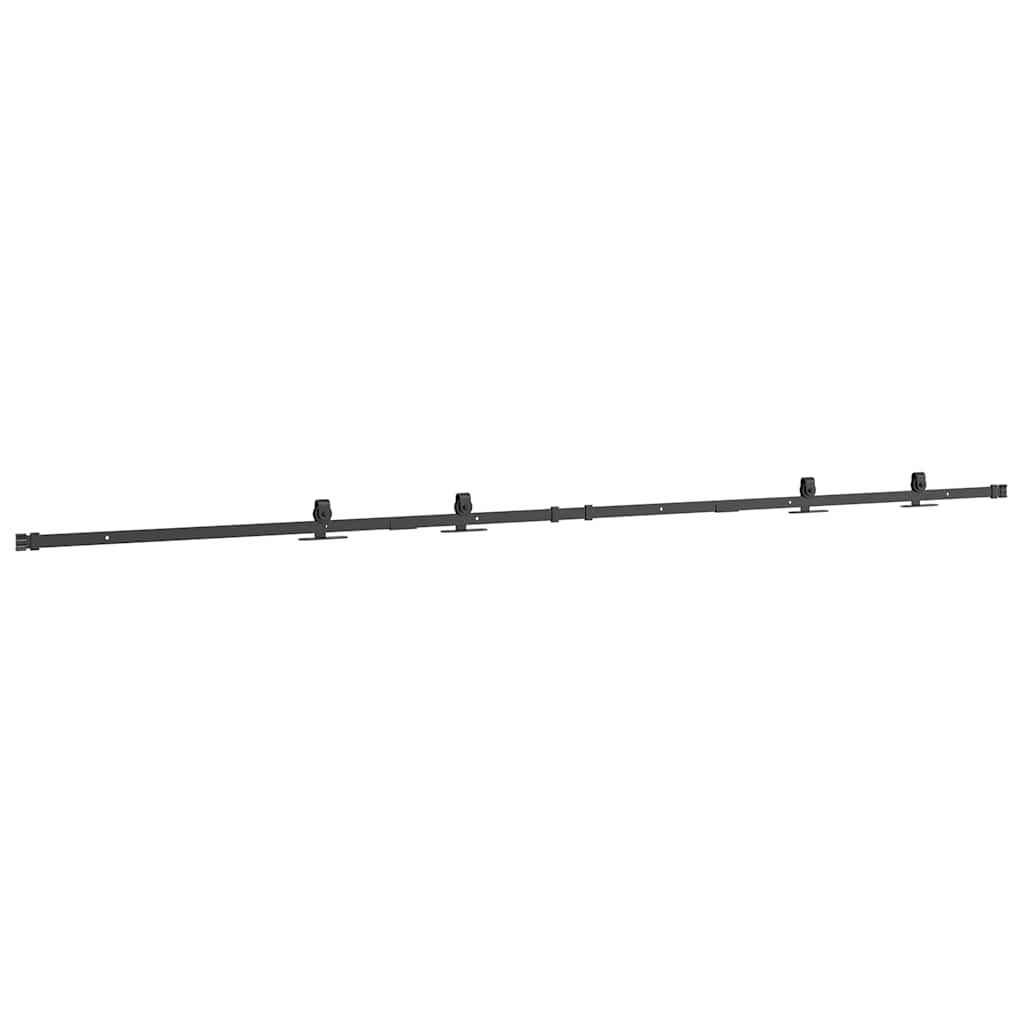Skyvedørsett for skap 244 cm karbonstål