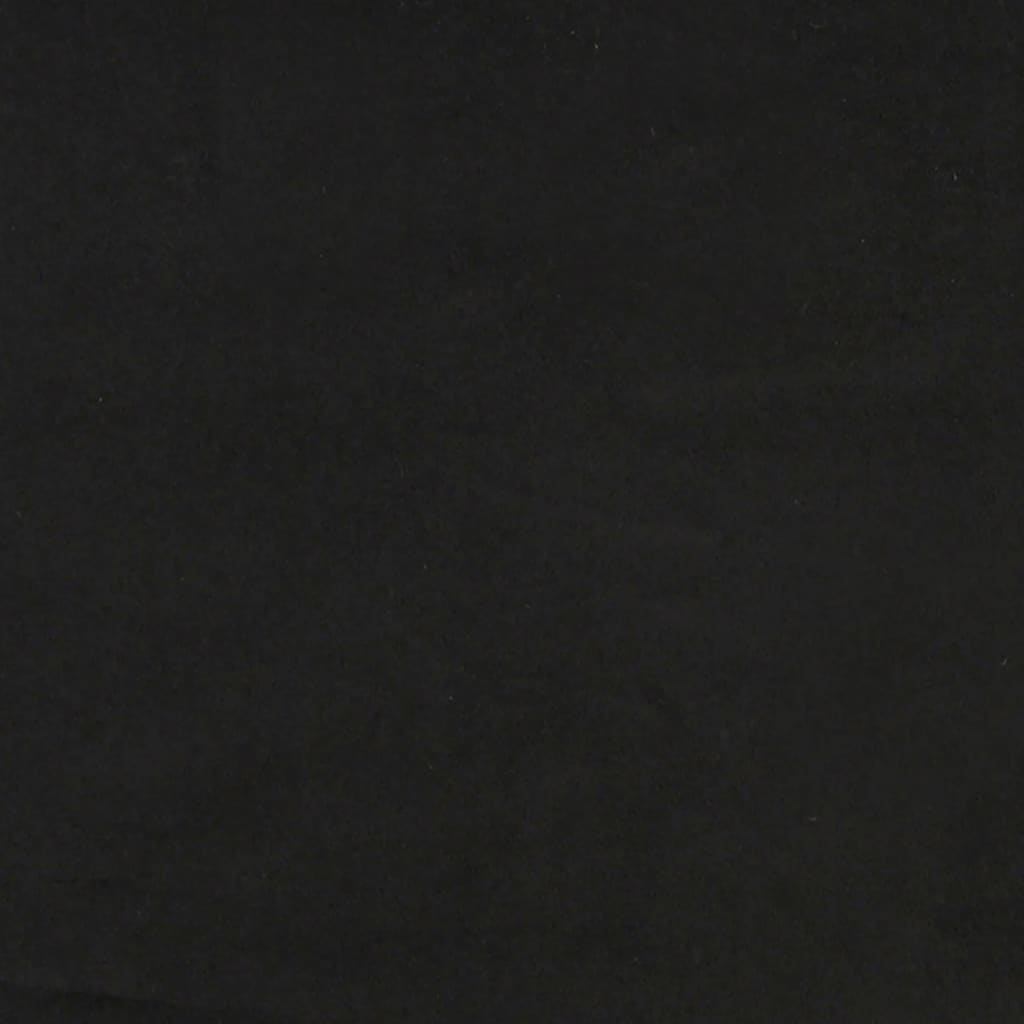 Sengeramme svart 90x190 cm fløyel