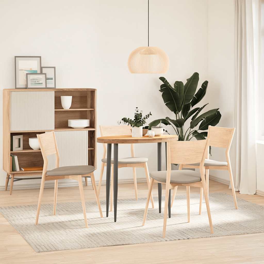 Bordplate 80x40x4 cm oval heltre eik
