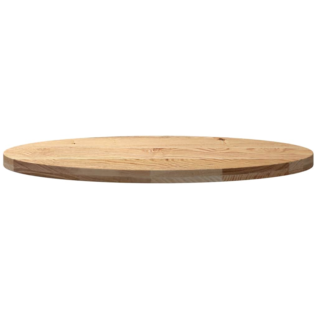 Bordplate 100x50x4 cm oval heltre eik