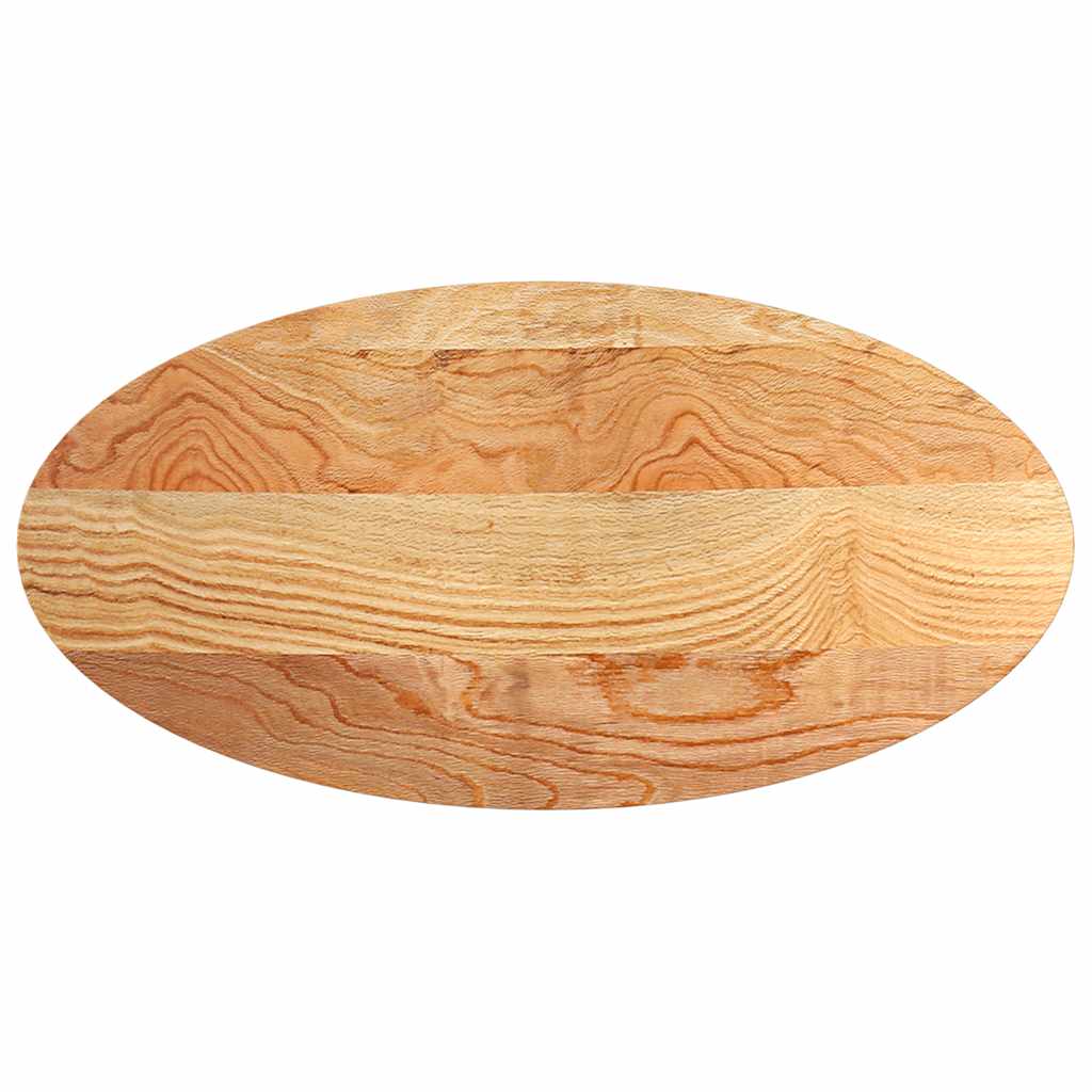 Bordplate lysebrun 120x60x4 cm oval heltre eik