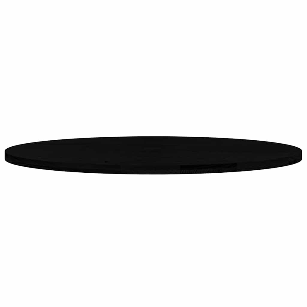 Bordplate mørkebrun 140x60x4 cm oval heltre eik