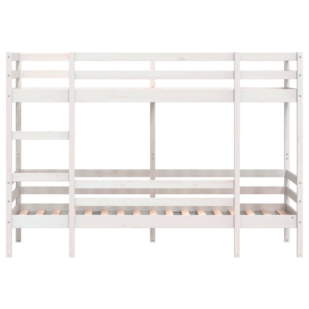 Køyeseng hvit 80x200 cm heltre furu