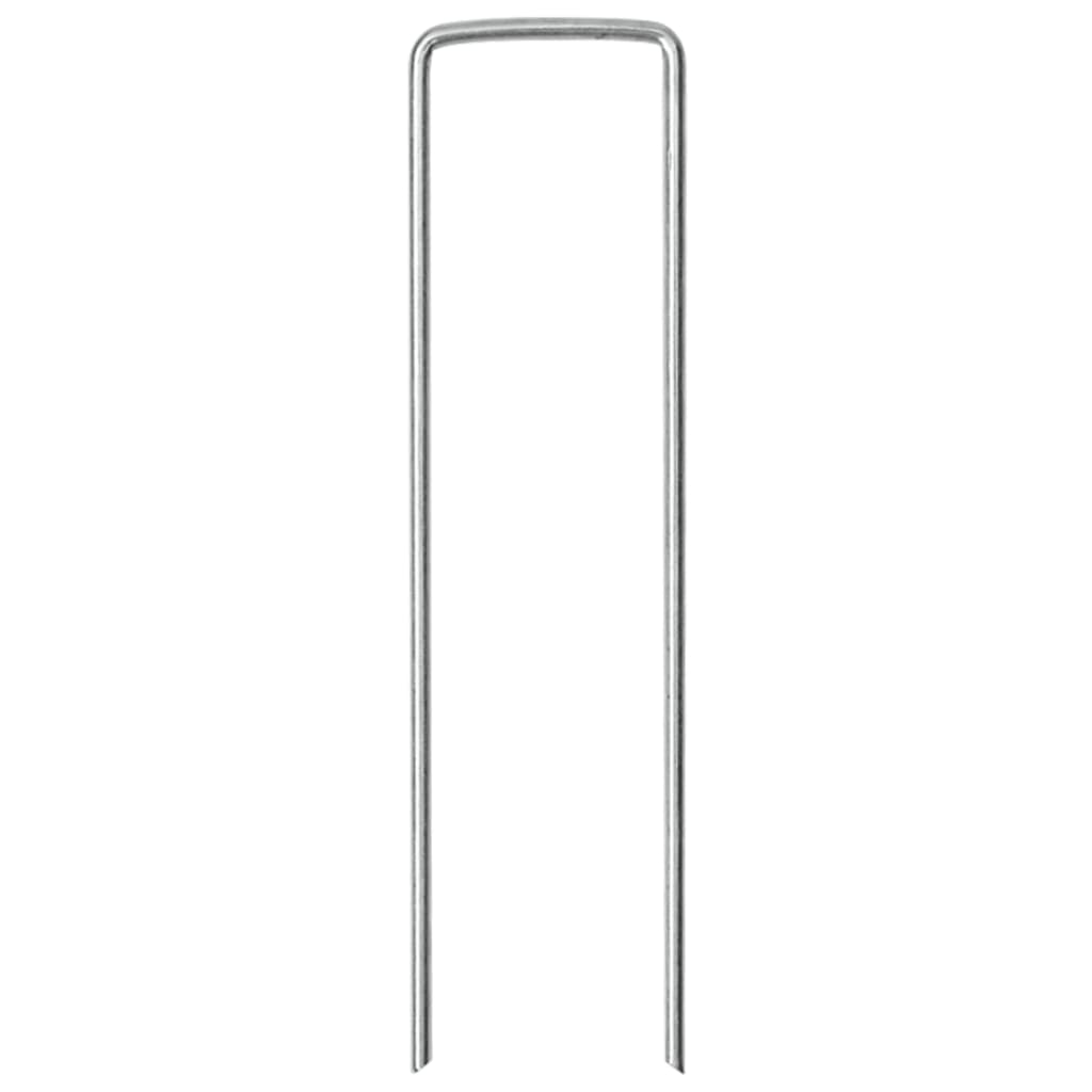 Jordplugger U-formet 25 stk 15x3,5 cm galvanisert stål