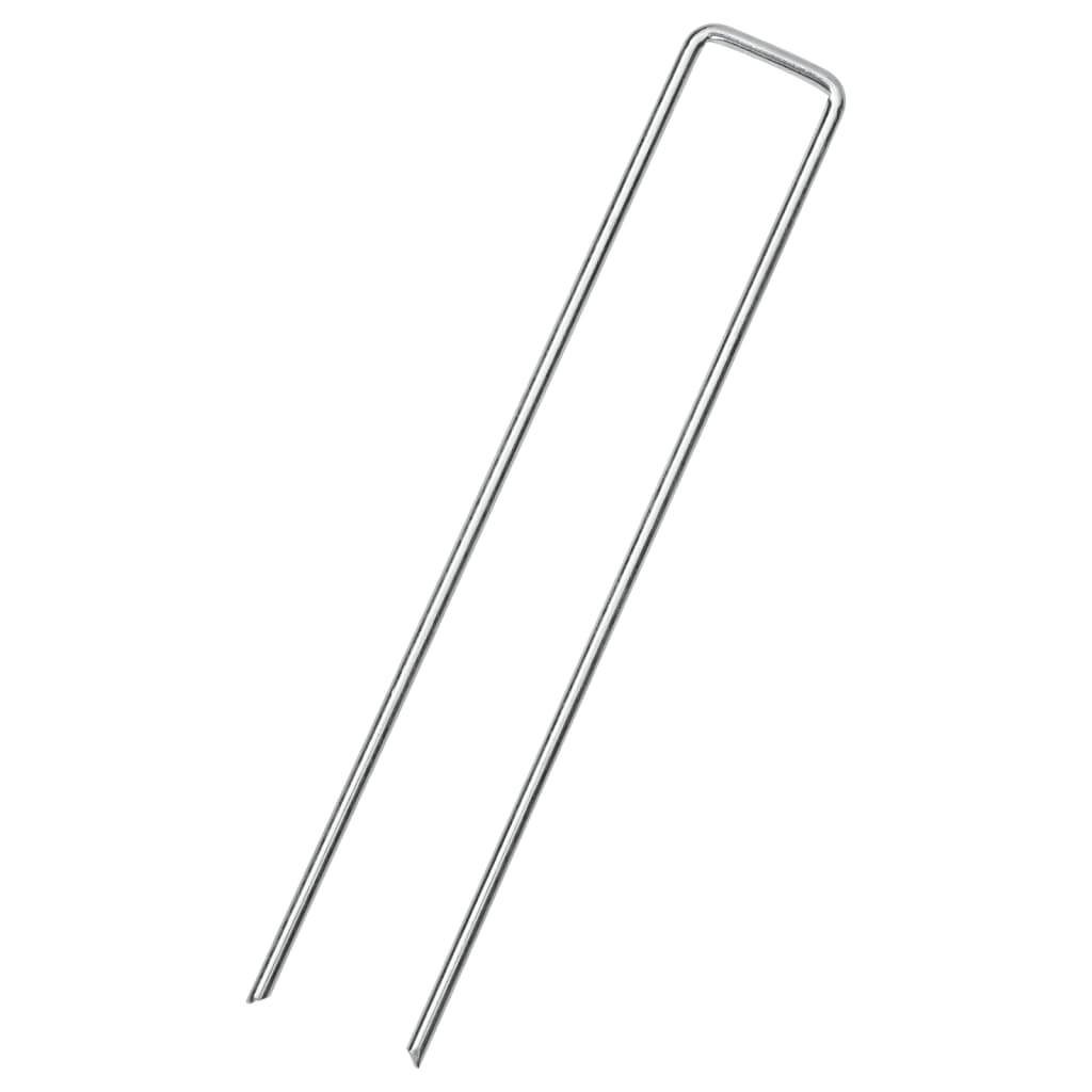 Jordplugger U-formet 25 stk 20x4 cm galvanisert stål