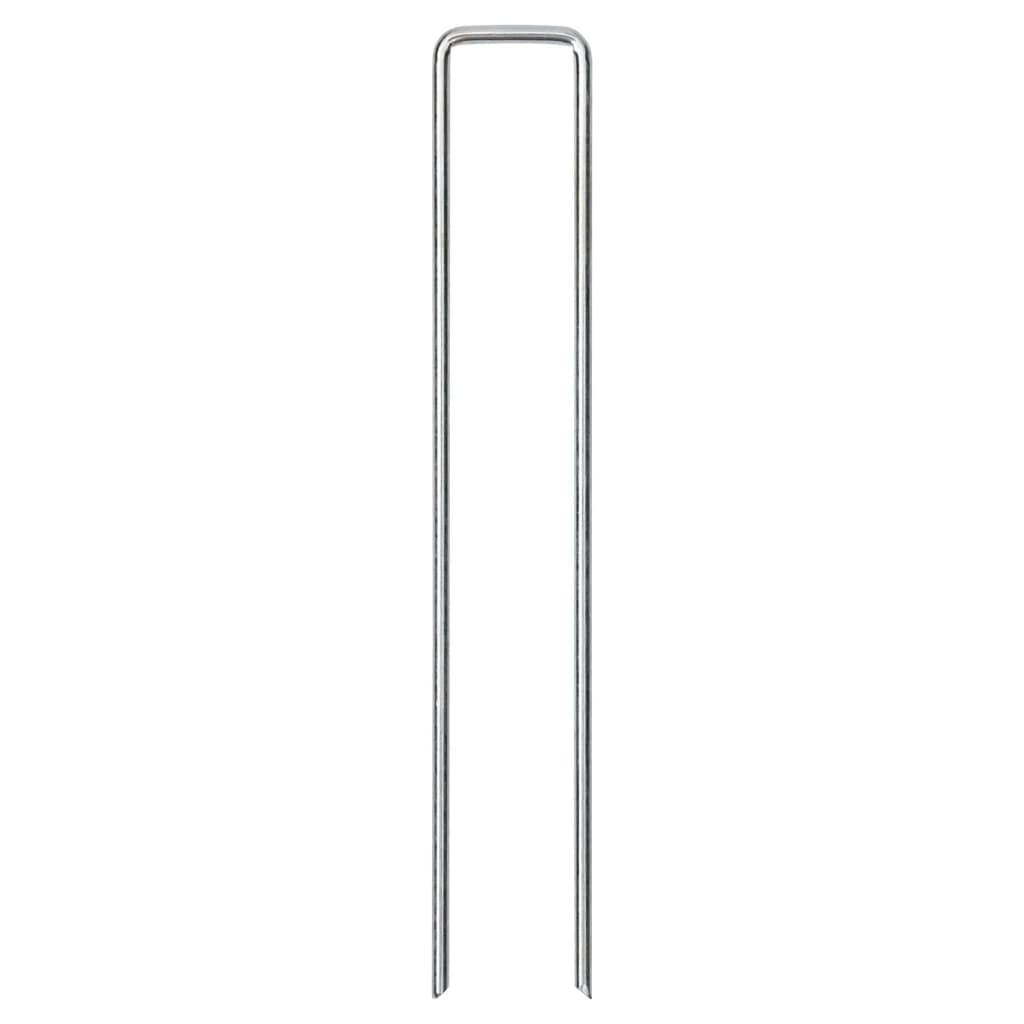 Jordplugger U-formet 25 stk 20x4 cm galvanisert stål