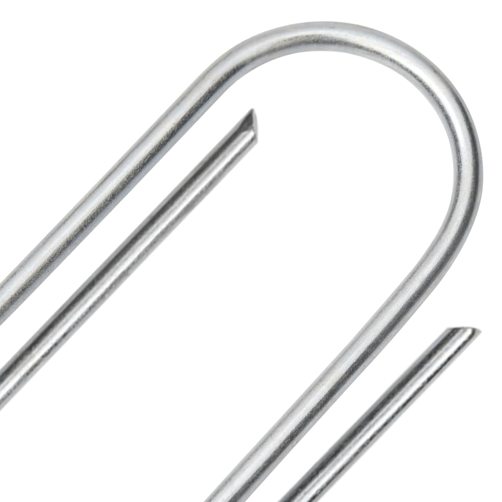 Jordplugger U-formet 25 stk 15x3,5 cm galvanisert stål