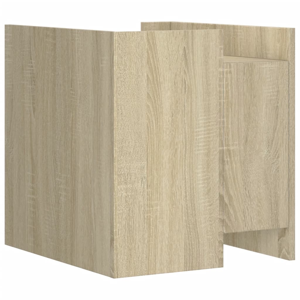 Nattbord 2 stk sonoma eik 45x50x50 cm konstruert tre