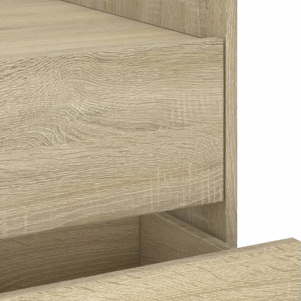 Nattbord 2 stk sonoma eik 45x50x50 cm konstruert tre