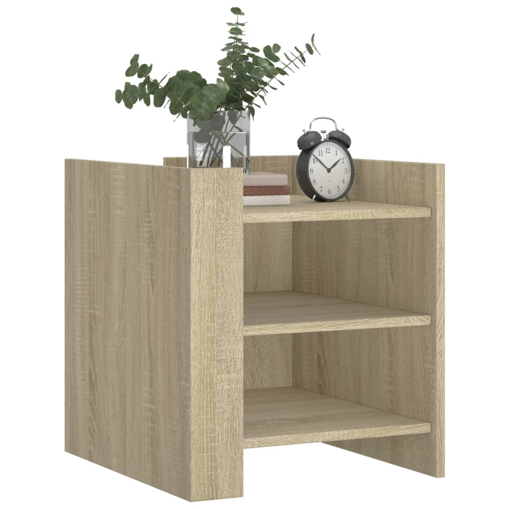 Nattbord sonoma eik 45x50x50 cm konstruert tre